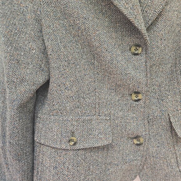 3 For 75 🥳❤️Vintage 90s LL Bean Tweed Wool Blazer – Petite Small – EUC - Picture 2 of 7
